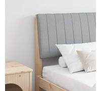 vidaXL Cabecero tapizado Gris Claro 180 cm Madera de pino macizo