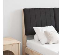 vidaXL Cabecero tapizado Negro 120 cm Madera de pino macizo