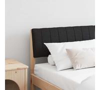 vidaXL Cabecero tapizado Negro 135 cm Madera de pino macizo