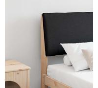 vidaXL Cabecero tapizado Negro 180 cm Madera de pino macizo