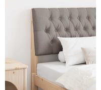 vidaXL Cabecero tapizado Taupé 100 cm Madera de pino macizo