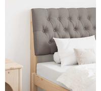 vidaXL Cabecero tapizado Taupé 75 cm Madera de pino macizo