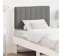 vidaXL Cabecero tapizado y Gris Claro 75 cm Madera de pino macizo