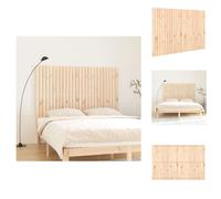 vidaXL Cabecero y piecero para pared, 166 x 3 x 110 cm, madera maciza de pino