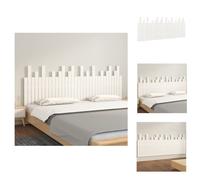 vidaXL Cabecero y piecero para pared, blanco, 204 x 3 x 80 cm, madera maciza de pino