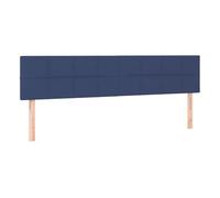vidaXL Cabeceros tela azul 200x5x78/88 cm