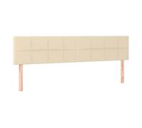 Vidaxl cabeceros 2 unidades de tela color crema 100x5x78/88 cm