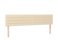 Vidaxl cabeceros 2 unidades de tela color crema 90x5x78/88 cm