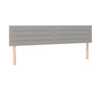Vidaxl cabeceros 2 unidades de tela gris claro 100x5x78/88 cm