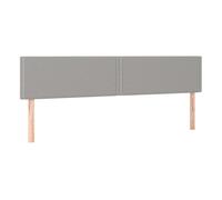 Vidaxl cabeceros 2 unidades de tela gris claro 90x5x78/88 cm