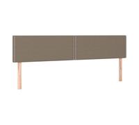 Vidaxl cabeceros 2 unidades de tela gris taupe 90x5x78/88 cm