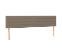 Vidaxl cabeceros 2 unidades de tela gris taupe 90x5x78/88 cm