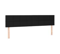 Vidaxl cabeceros 2 unidades de tela negro 80x5x78/88 cm