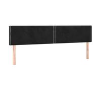 Vidaxl cabeceros 2 unidades de terciopelo negro 90x5x78/88 cm