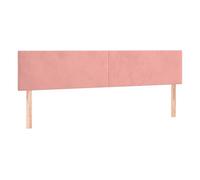 Vidaxl cabeceros 2 unidades de terciopelo rosa 90x5x78/88 cm