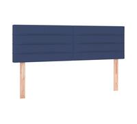 vidaXL Cabeceros tela azul 144x5x78/88 cm