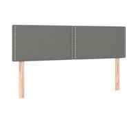 Vidaxl cabeceros 2 unidades tela gris oscuro 72x5x78/88 cm