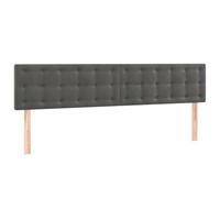 vidaXL Cabeceros Terciopelo Gris Oscuro 180x5x78/88 cm
