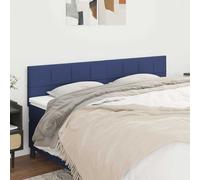 vidaXL Cabeceros tela azul 200x5x78/88 cm