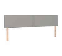 vidaXL Cabeceros Tela Gris Claro 180x5x78/88 cm