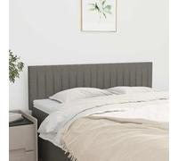 vidaXL Cabeceros tela gris oscuro 144x5x78/88 cm