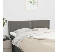 Vidaxl cabeceros 2 unidades tela gris oscuro 72x5x78/88 cm