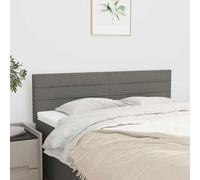 Vidaxl cabeceros 2 unidades tela gris oscuro 72x5x78/88 cm