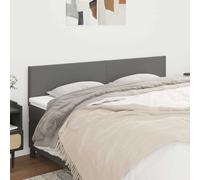 vidaXL Cabeceros tela gris oscuro 160x5x78/88 cm