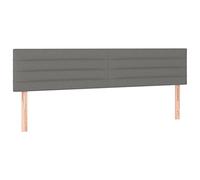 vidaXL Cabeceros Tela Gris Oscuro 180x5x78/88 cm