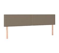 vidaXL Cabeceros Tela Gris Taupe 180x5x78/88 cm