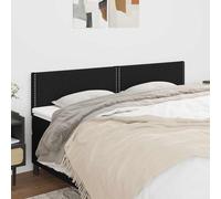 vidaXL Cabeceros tela negro 160x5x78/88 cm