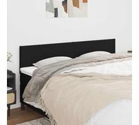 vidaXL Cabeceros tela negro 180x5x78/88 cm