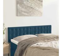 vidaXL Cabeceros terciopelo azul oscuro 144x5x78/88 cm