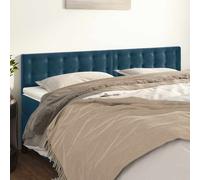 vidaXL Cabeceros terciopelo azul oscuro 160x5x78/88 cm