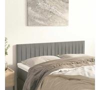 vidaXL Cabeceros terciopelo gris claro 144x5x78/88 cm