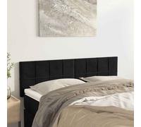 Vidaxl cabeceros 2 unidades terciopelo negro 72x5x78/88 cm