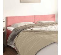 Vidaxl cabeceros 2 unidades de terciopelo rosa 90x5x78/88 cm