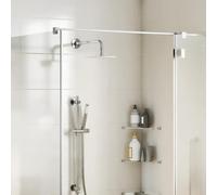 vidaXL Cabezal de ducha cuadrado efecto lluvia acero inox 304 20x20 cm
