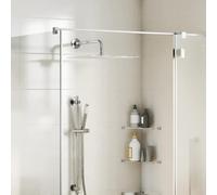 vidaXL Cabezal de ducha cuadrado efecto lluvia acero inox 304 40x40 cm