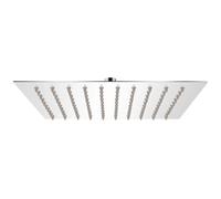 vidaXL Cabezal de ducha cuadrado efecto lluvia acero inoxidable 20x20