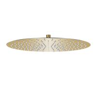 vidaXL Cabezal de ducha redondo efecto lluvia acero inox dorado 40 cm