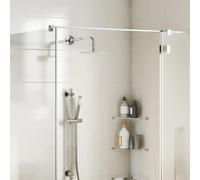 vidaXL Cabezal ducha redondo efecto lluvia acero inoxidable 304 25 cm