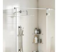 vidaXL Cabezal ducha redondo efecto lluvia acero inoxidable 304 40 cm