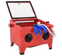 vidaXL Cabina de Chorro de Arena 94.8 L 125 PSI Acero laminado en frío