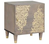 vidaXL Cabinet de noche con puerta Gris 40 x 33 x 46 cm