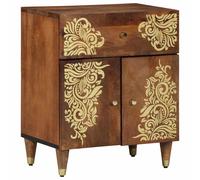 vidaXL Cabinet de noche con puerta Marrón miel 50 x 33 x 60 cm