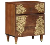 vidaXL Cabinet de noche con puerta Marrón miel 50 x 33 x 60 cm