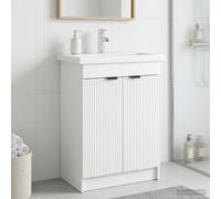 vidaXL Cabinet debajo del fregadero Blanco 56 x 37,5 x 81 cm