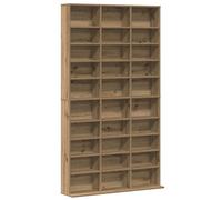 vidaXL Cabinet para CDs Roble Artesanal 101 x 23 x 177,5 cm, Armario Moderno, Rectangular para Medios, Organizador Compacto de CDs, solución práctica, Muebles para Sala