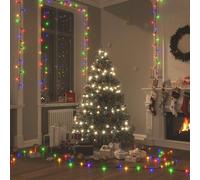 vidaXL Cadena de luces con 400 LEDs 40 m 8 efectos de luz de colores